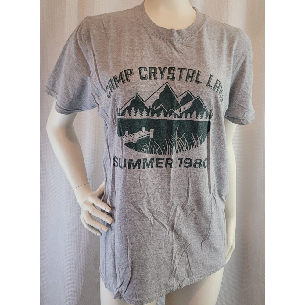 Camp Crystal Lake Summer 1980 Funny Halloween Shirt Gray